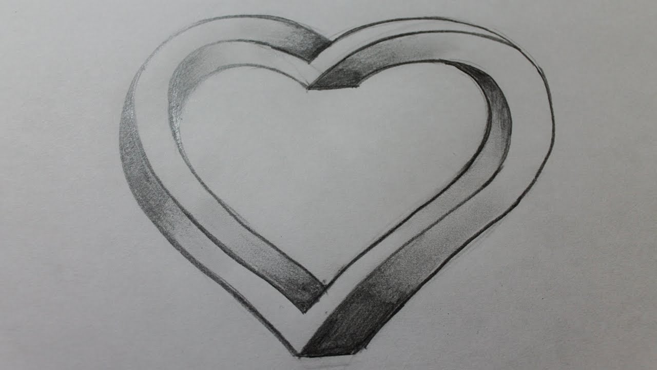 1280x720 How To Draw The Impossible Heart - Impossible Heart Drawing
