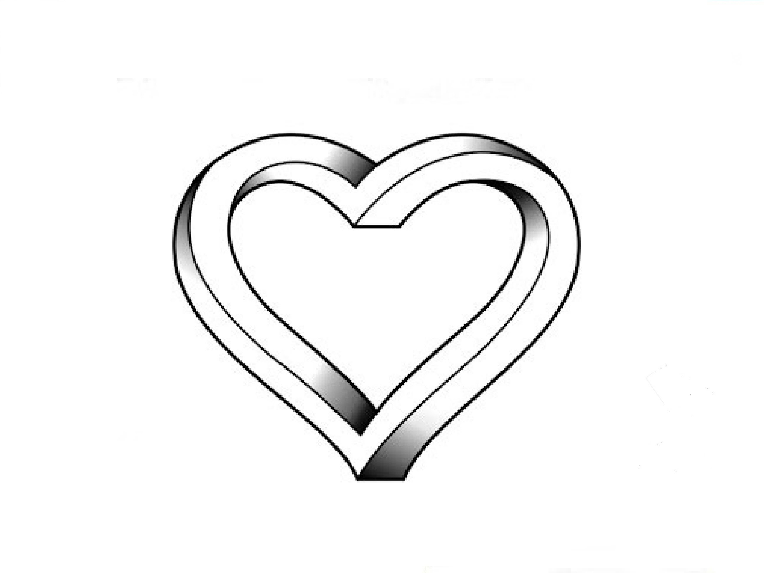2592x1944 Cool Love Heart Drawings How To Draw An Impossible Heart - Impossible Heart Drawing