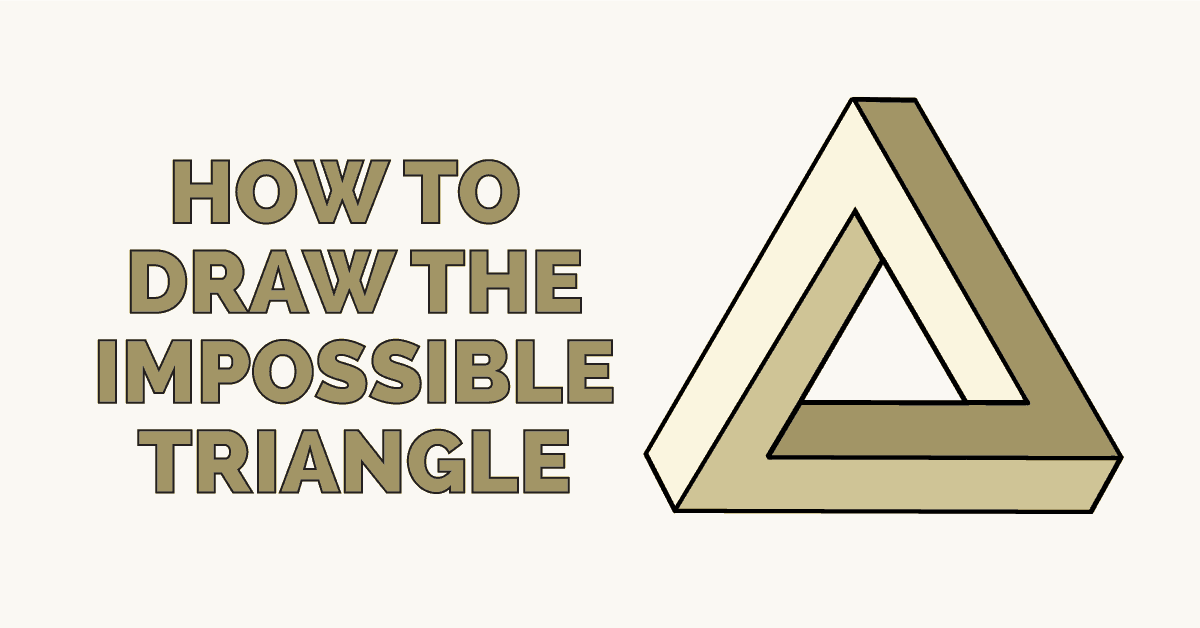 1200x628 How To Draw The Impossible Triangle - Impossible Triangle Drawing