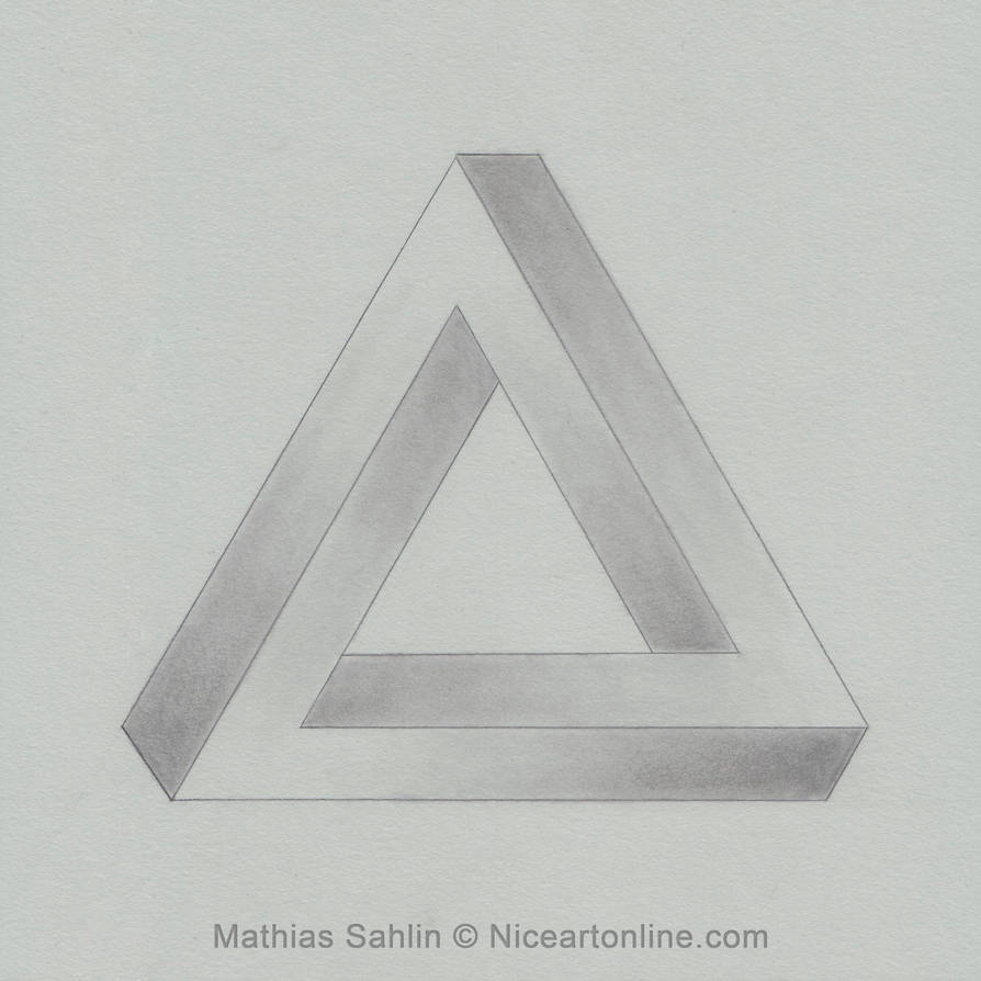 Impossible Triangle Drawing at PaintingValley.com | Explore collection ...