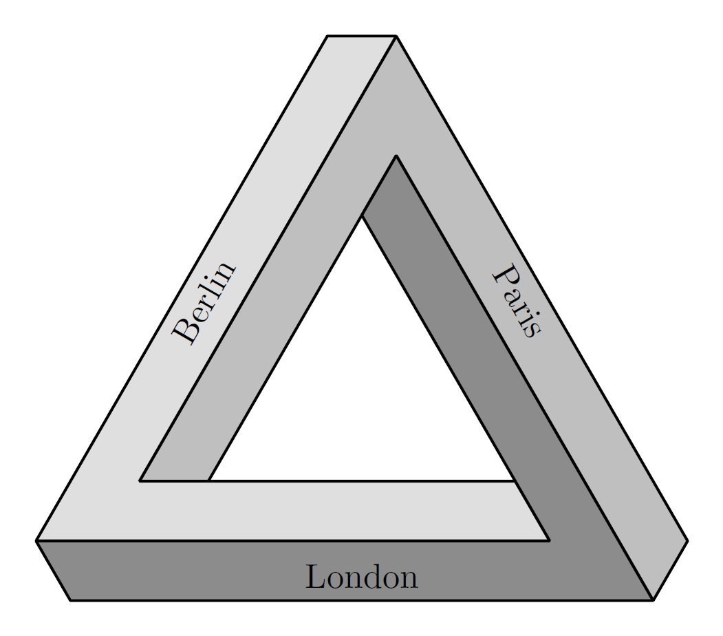 Рисунок 1 10 треугольник. Треугольник Пенроуза. Треугольник Пенроуза секрет. Треугольник Пенроуза 3д. Треугольник Соломона.