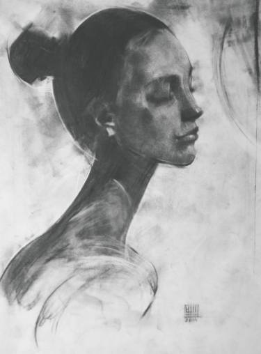 375x508 Original Impressionism Portrait Drawings From Russia Saatchi Art - Impressionism Drawing