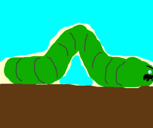 300x250 hitler inch worm drawing - Inchworm Drawing