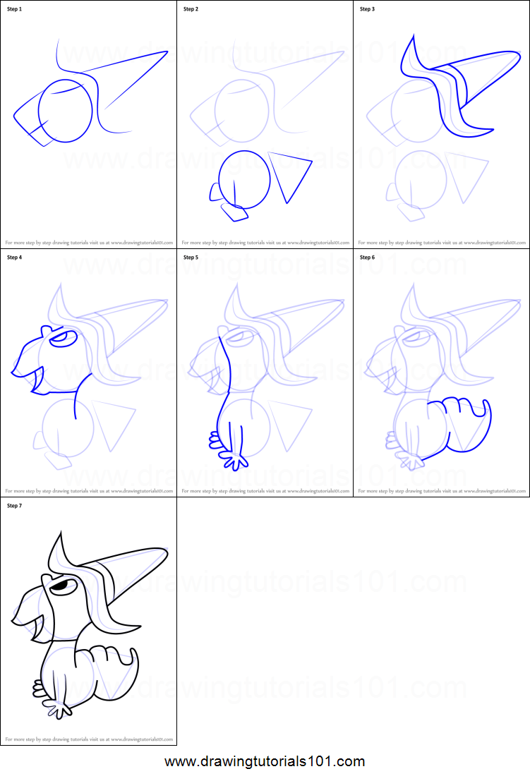 751x1107 how to draw inchworm from deputy dawg printable step - Inchworm Drawing