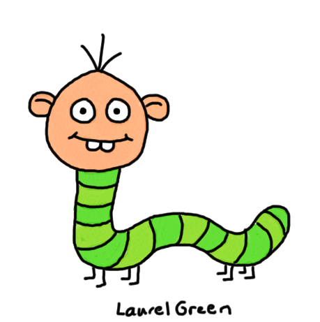 459x461 Larry Is The World's Worst Inchworm - Inchworm Drawing