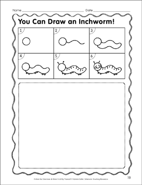 free printable inchworm preschool ruler
