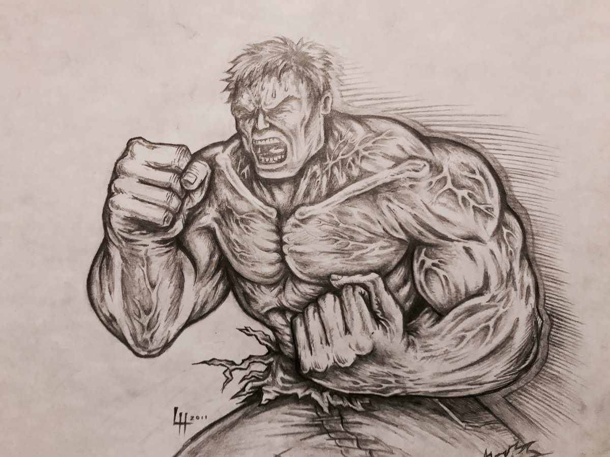1200x900 Incredible Hulk Drawing - Incredible Hulk Drawing