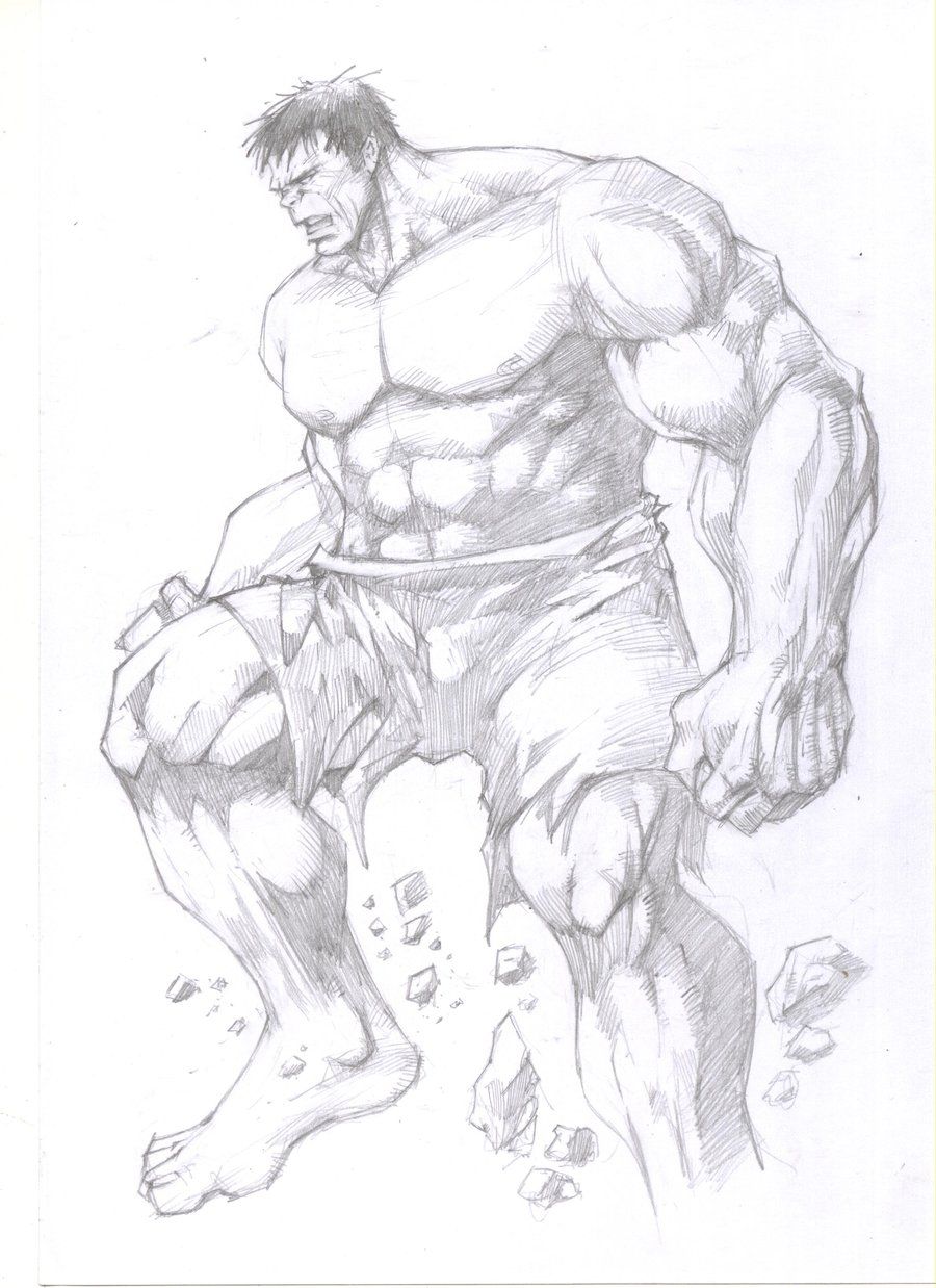 900x1238 incredible hulk drawings hulk sketch - Incredible Hulk Drawing