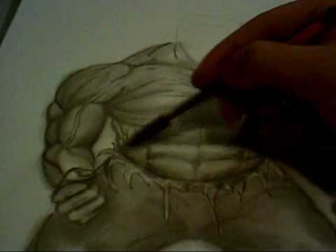 480x360 incredible hulk drawing - Incredible Hulk Face Drawing