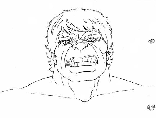 530x400 cartoon drawing of incredible hulk face okay, back to finding - Incredible Hulk Face Drawing