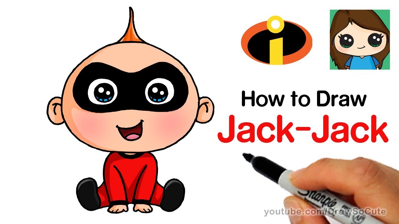 1280x720 How To Draw Jack Jack Easy The Incredibles - Incredibles Drawing