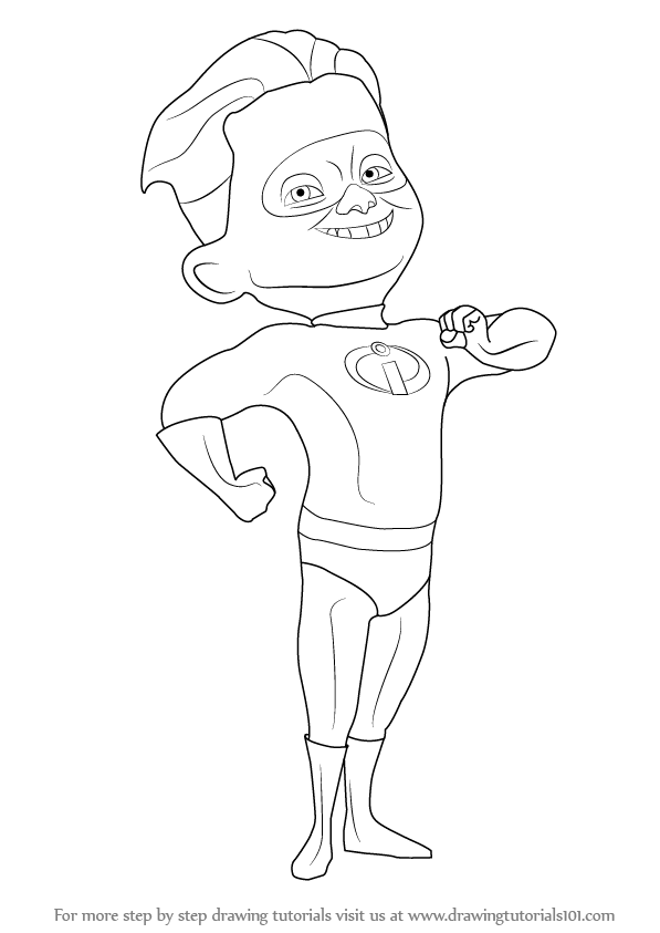 597x843 Learn How To Draw The Dash From The Incredibles - Incredibles Drawing