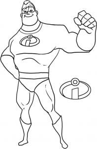 197x302 How To Draw Mr Incredible From The Incredibles Step Things - Incredibles Drawing