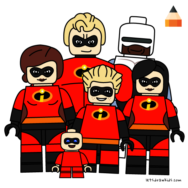 600x600 How To Draw Incredibles Drawing Lego Incredibles - Incredibles Drawing