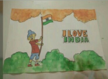 370x271 Drawing On Independence Day Of India - Independence Day Drawing