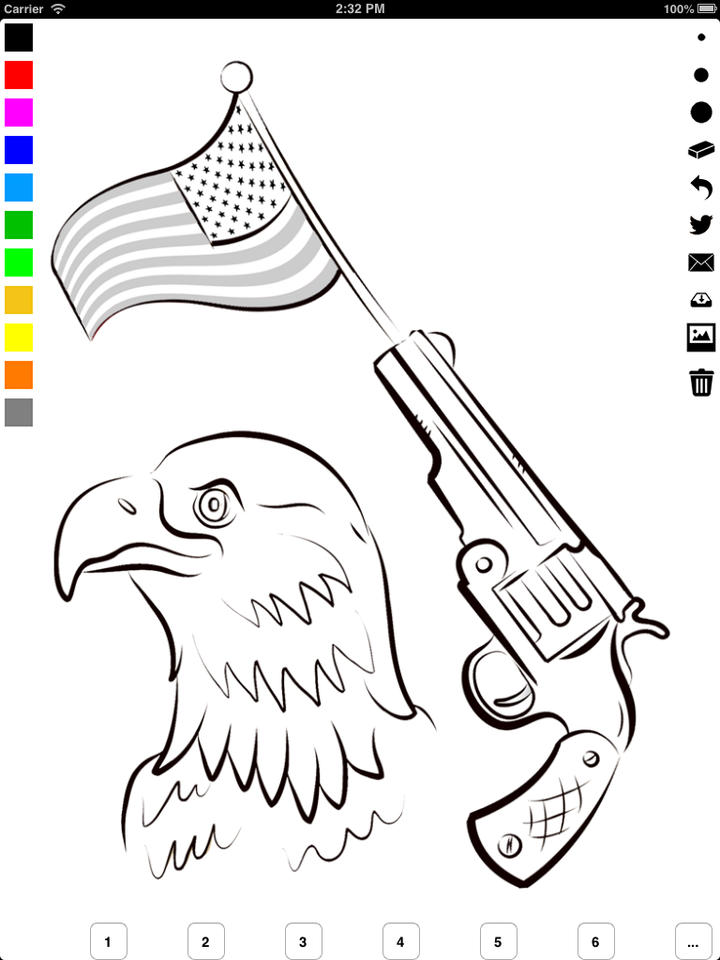 720x960 independence day coloring book for children learn to draw - Independence Drawing