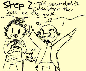 300x250 step steal the declaration of independence drawing - Independence Drawing