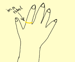 300x250 i'm a rebel putting a ring on my index finger drawing - Index Finger Drawing