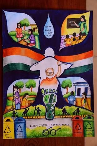 313x470 clean india green india drawings - India Drawing