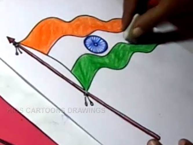 India Drawing For Kids at PaintingValley.com | Explore collection of ...