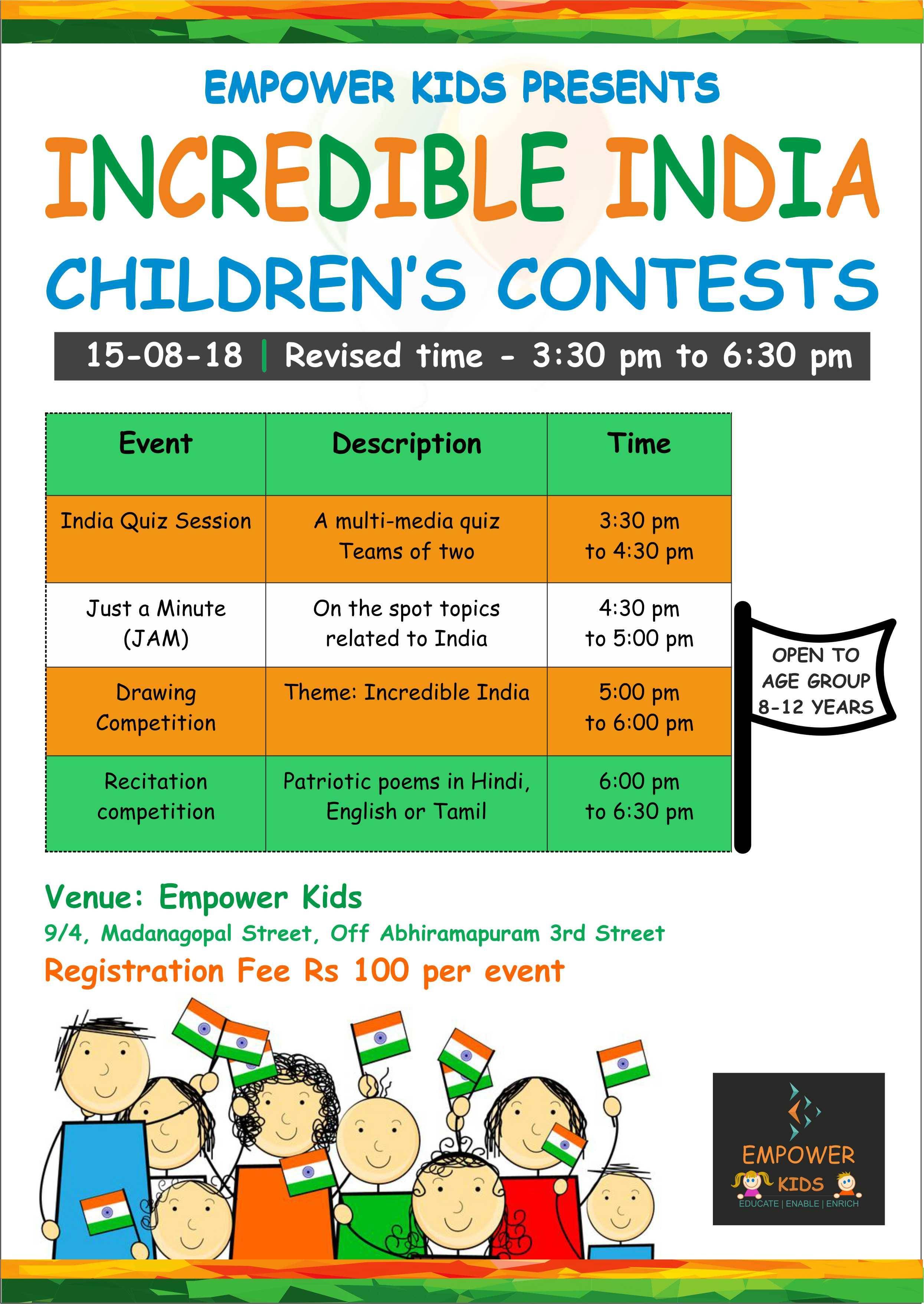 2490x3512 incredible india children's contest - India Drawing For Kids