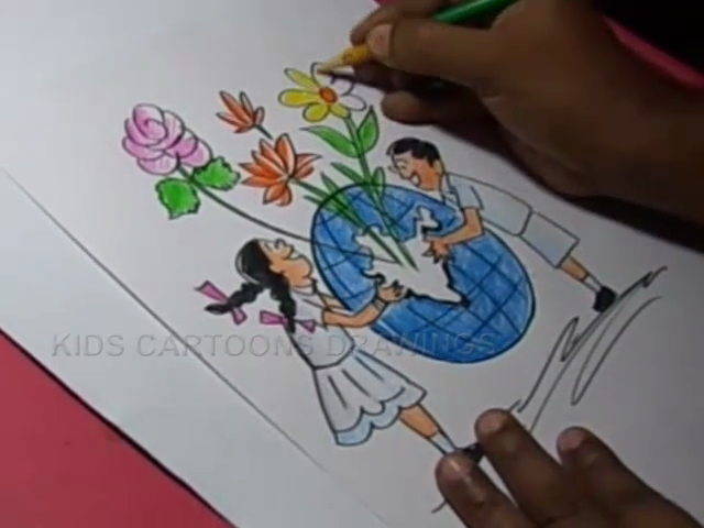 640x480 kids cartoon drawings how to draw clean india green india drawing - India Drawing For Kids