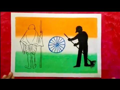480x360 clean india drawing swatch bharat drawing for kids step - India Drawing For Kids