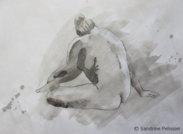 600x441 Indian Ink Washes Over Life Drawings Step - India Ink Drawing