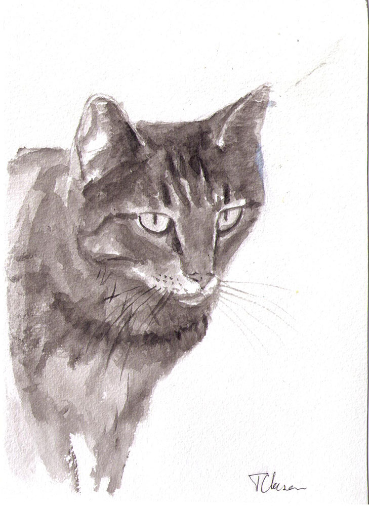 729x1000 Three New Drawing In Three Different Mediums One Drawing Daily - India Ink Drawing