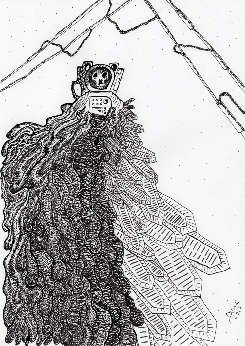 851x1200 deceased melting temperature india ink drawing - India Ink Drawing