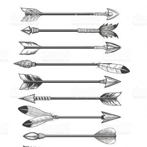 Indian Arrow Drawing at PaintingValley.com | Explore collection of ...