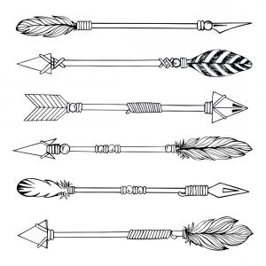 Indian Arrow Drawing at PaintingValley.com | Explore collection of ...