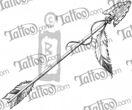 450x376 This One Is Neat Too, Like It Because I Have Indian Blood In Me - Indian Arrow Drawing