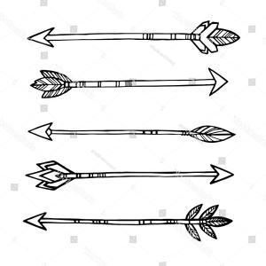 300x300 Tribal Indian Arrows Hand Drawn Decorative Arenawp - Indian Arrow Drawing