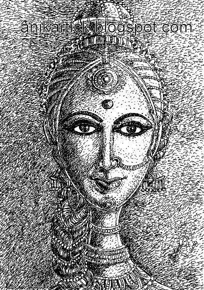 408x580 indian artist gallery indian art - Indian Art Drawing