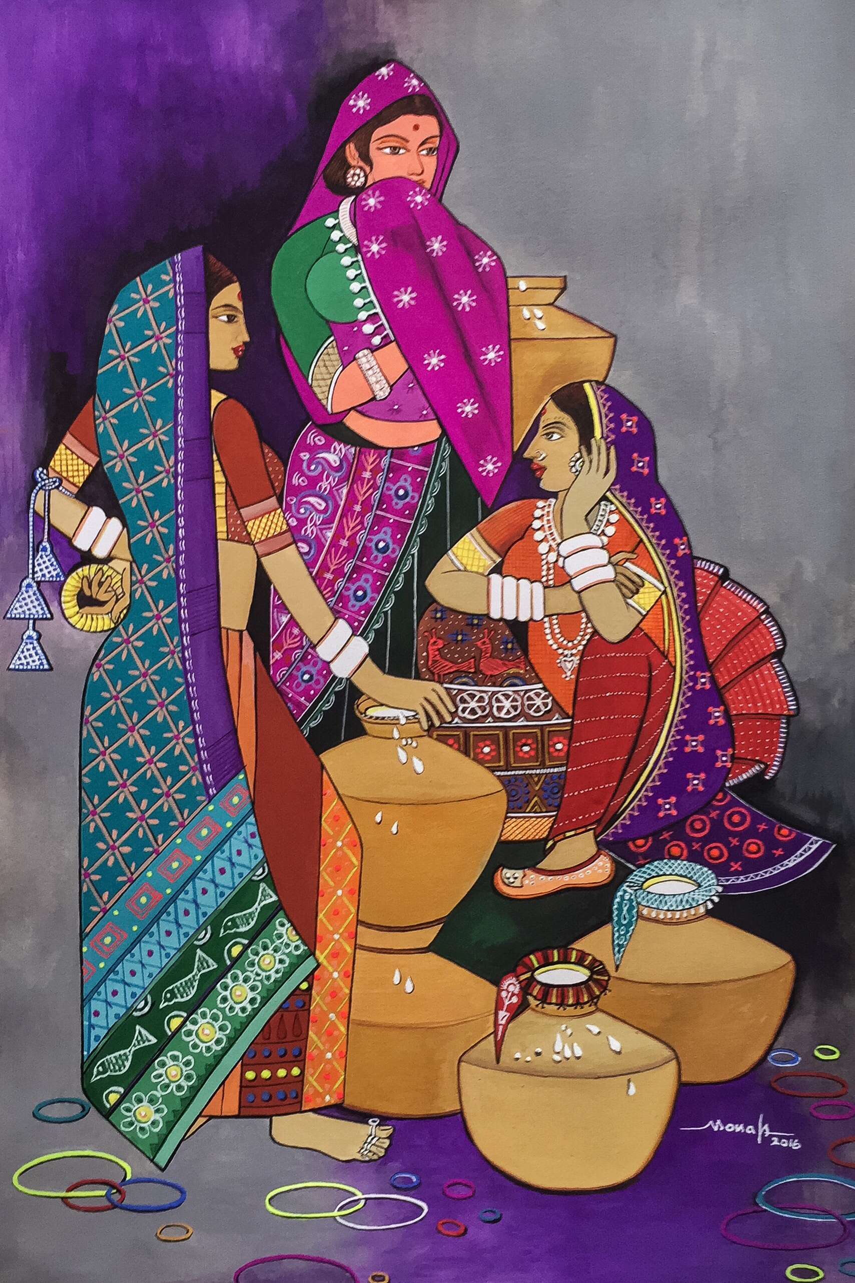 1709x2564 modern indian art the confluence of indian traditions and western - Indian Art Drawing