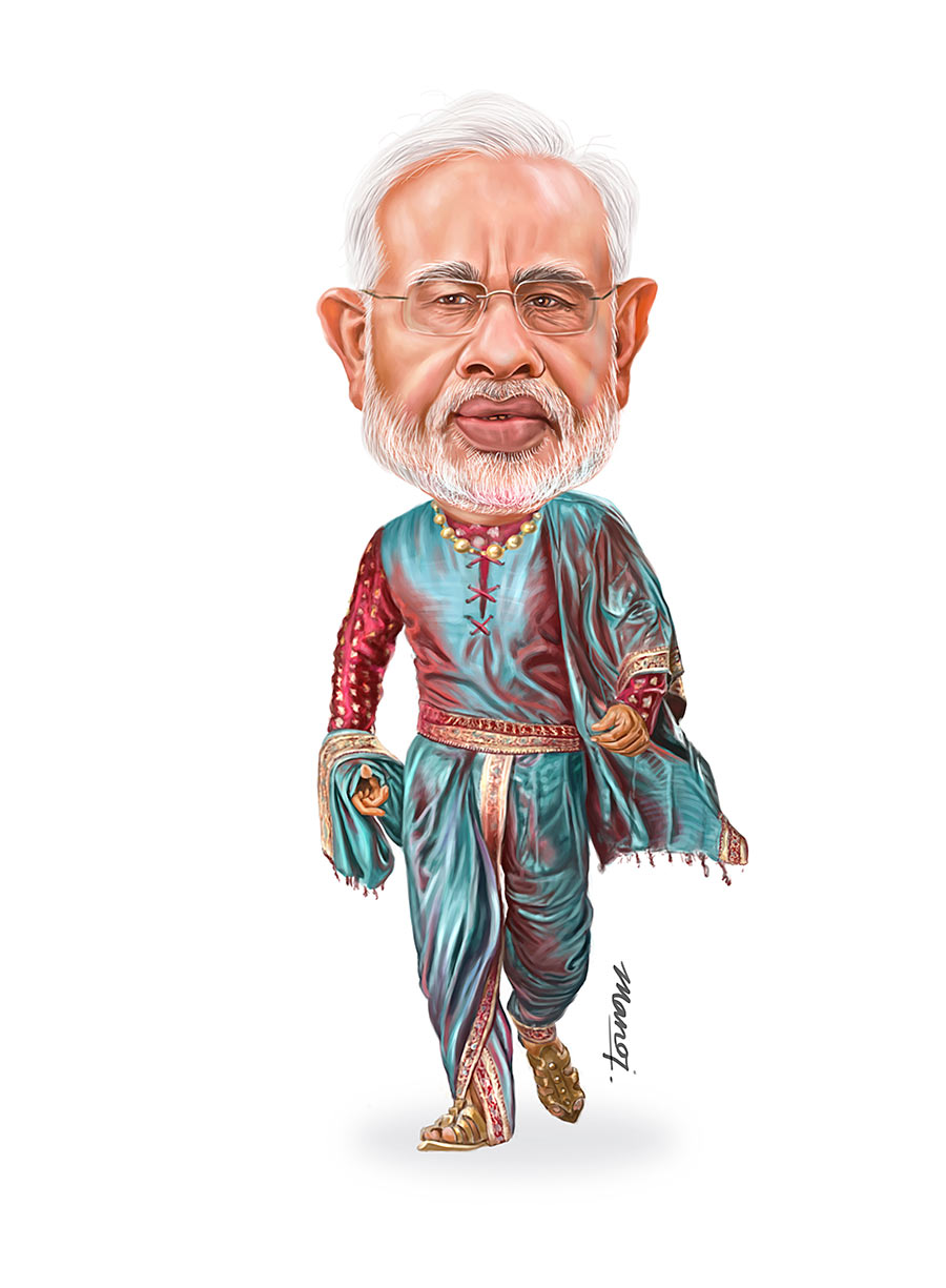 900x1225 an indian artist explains how to draw a funny caricature, whether - Indian Art Drawing