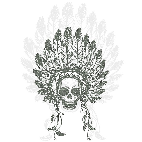 550x550 Native American Indian Chief Headdress Posters - Indian Chief Headdress Drawing