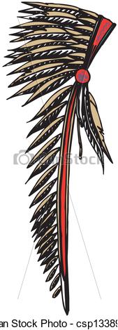 169x470 Native American Indian Chief Headdress - Indian Chief Headdress Drawing