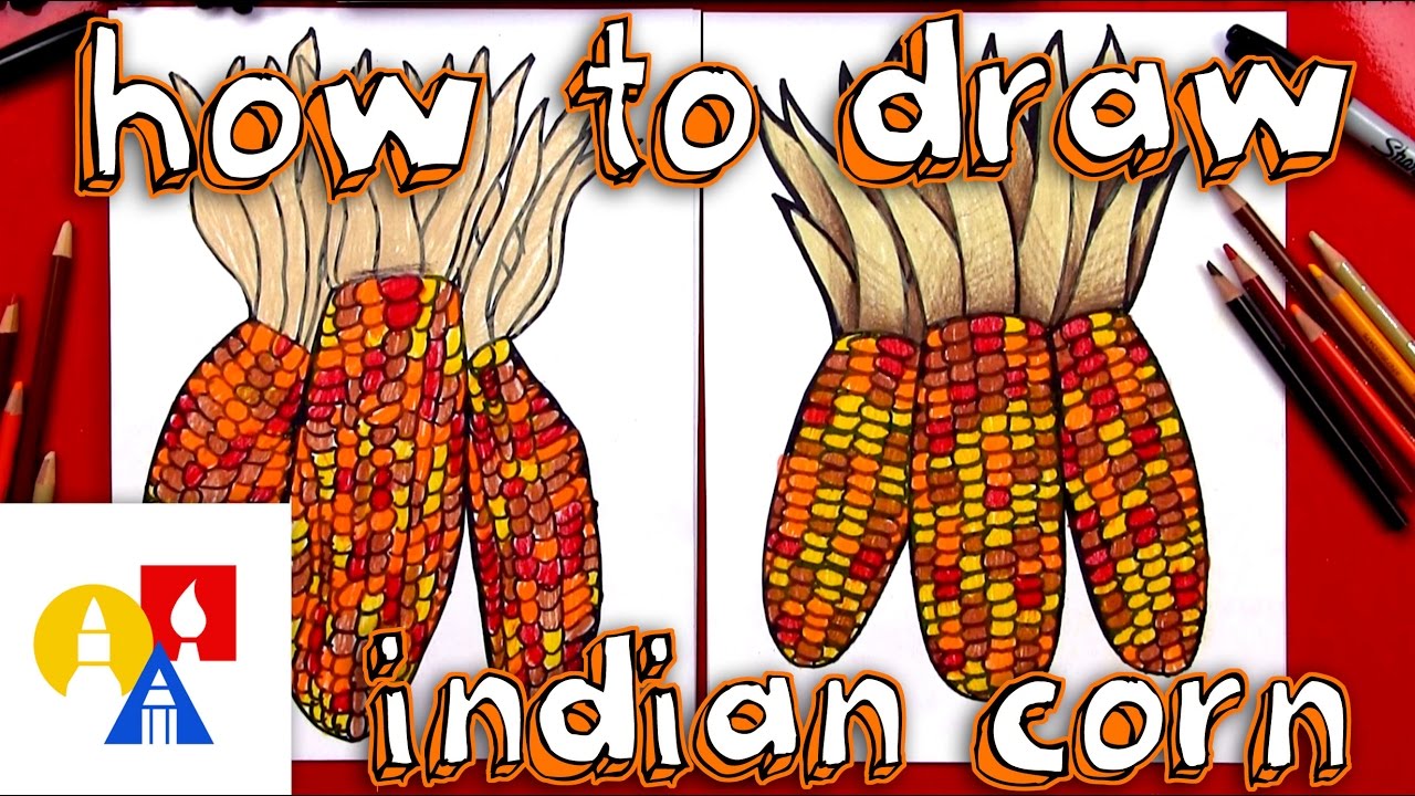 1280x720 How To Draw Indian Corn - Indian Corn Drawing