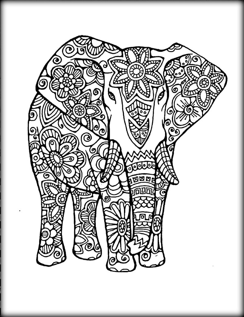 791x1024 Cute Indian Elephant Coloring Pages - Indian Elephant Drawing Color