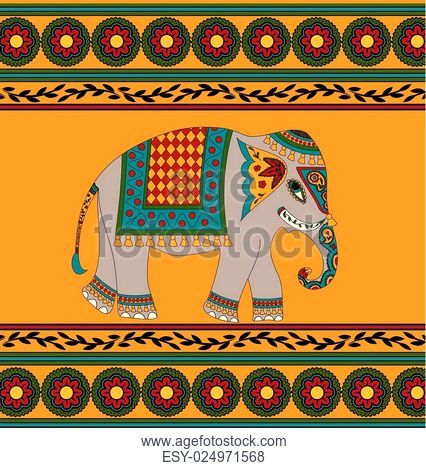 426x468 Drawing Color Of God Ganesha Stock Photos And Images Age Fotostock - Indian Elephant Drawing Color