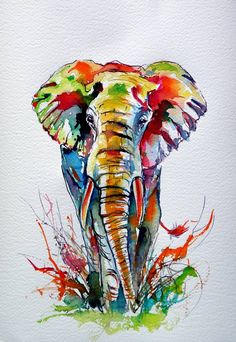 236x342 Sketches Of Elephants Face Images Pictures - Indian Elephant Drawing Color