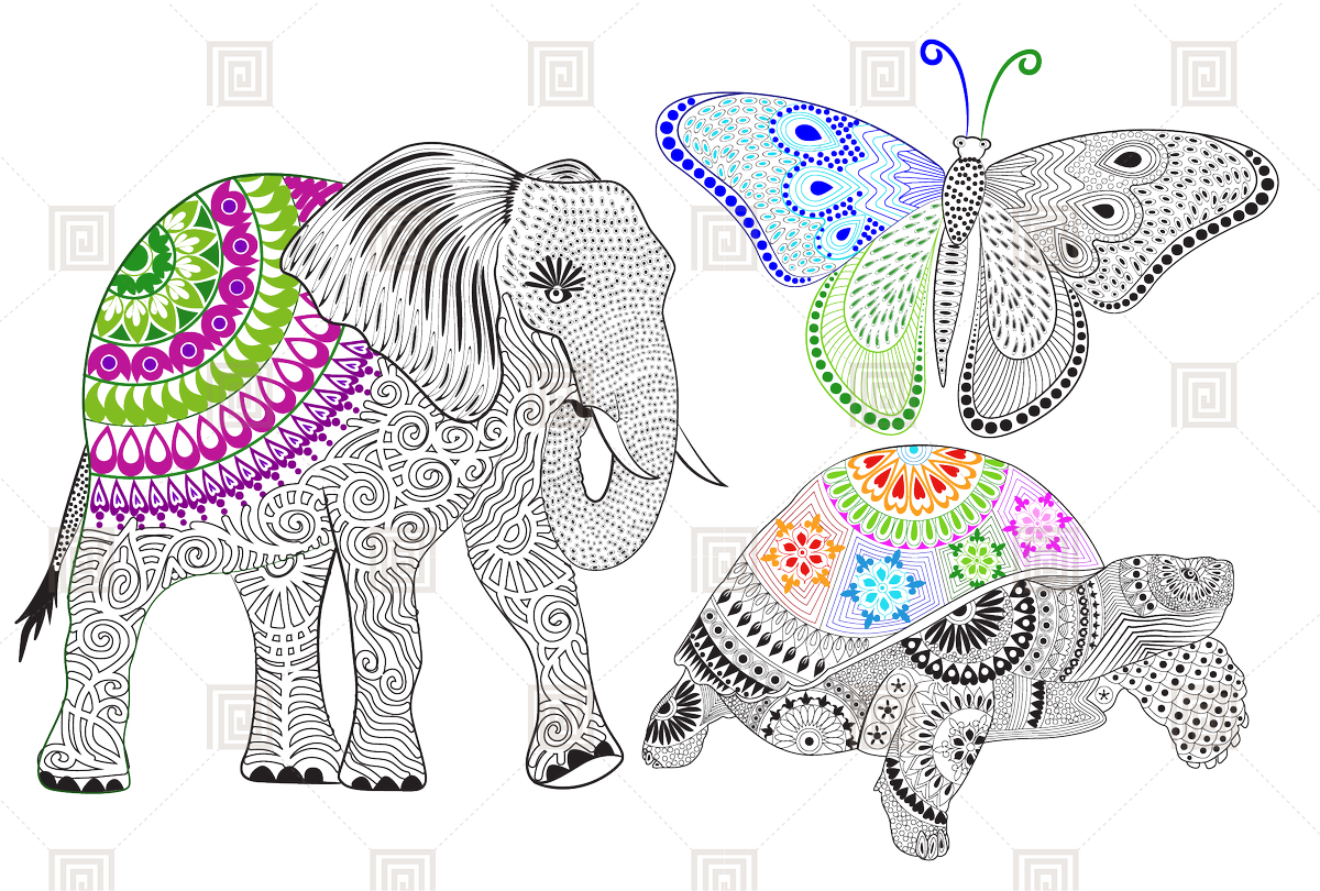 1200x810 Collection Of Free Ink Drawing Colored Pencil Download On Ui Ex - Indian Elephant Drawing Color