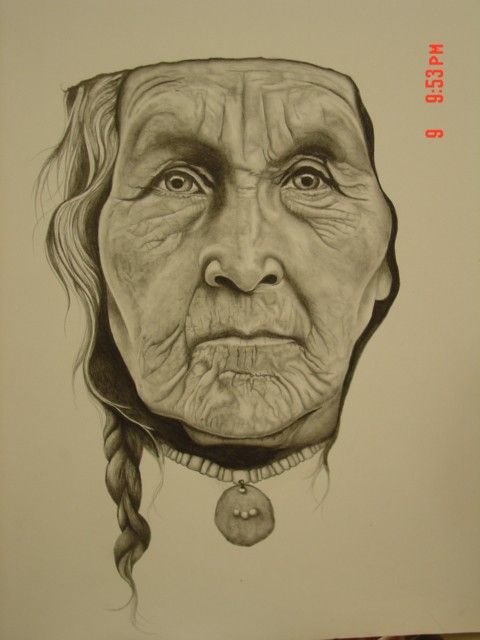 480x640 Native American Indian Face - Indian Face Drawing
