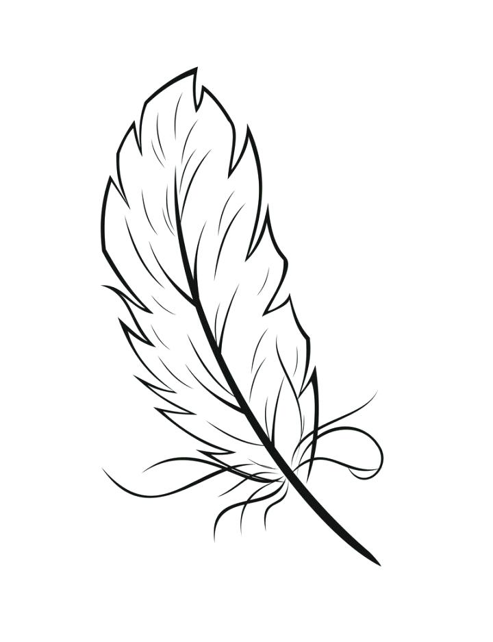 720x937 Feather Coloring Pages Indian Feathers - Indian Feathers Drawing