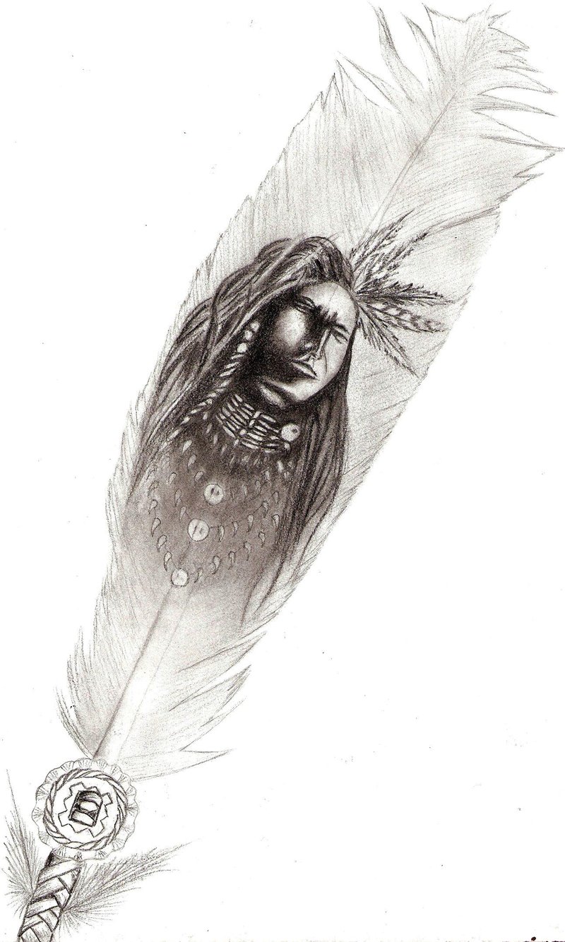 800x1334 Gallery Native Feather Drawings - Indian Feathers Drawing