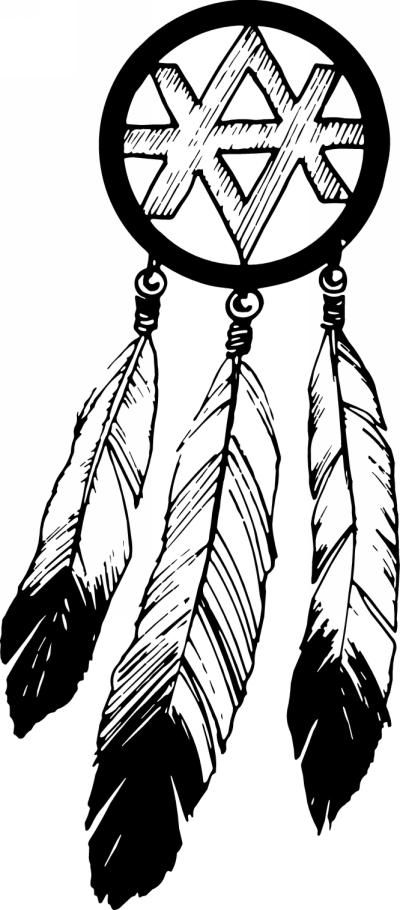 400x910 Indian Feathers Coloring - Indian Feathers Drawing