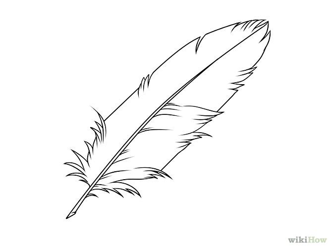 670x503 Stencils Feather Drawing, Pencil - Indian Feathers Drawing