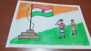 Indian Flag Drawing at PaintingValley.com | Explore collection of ...